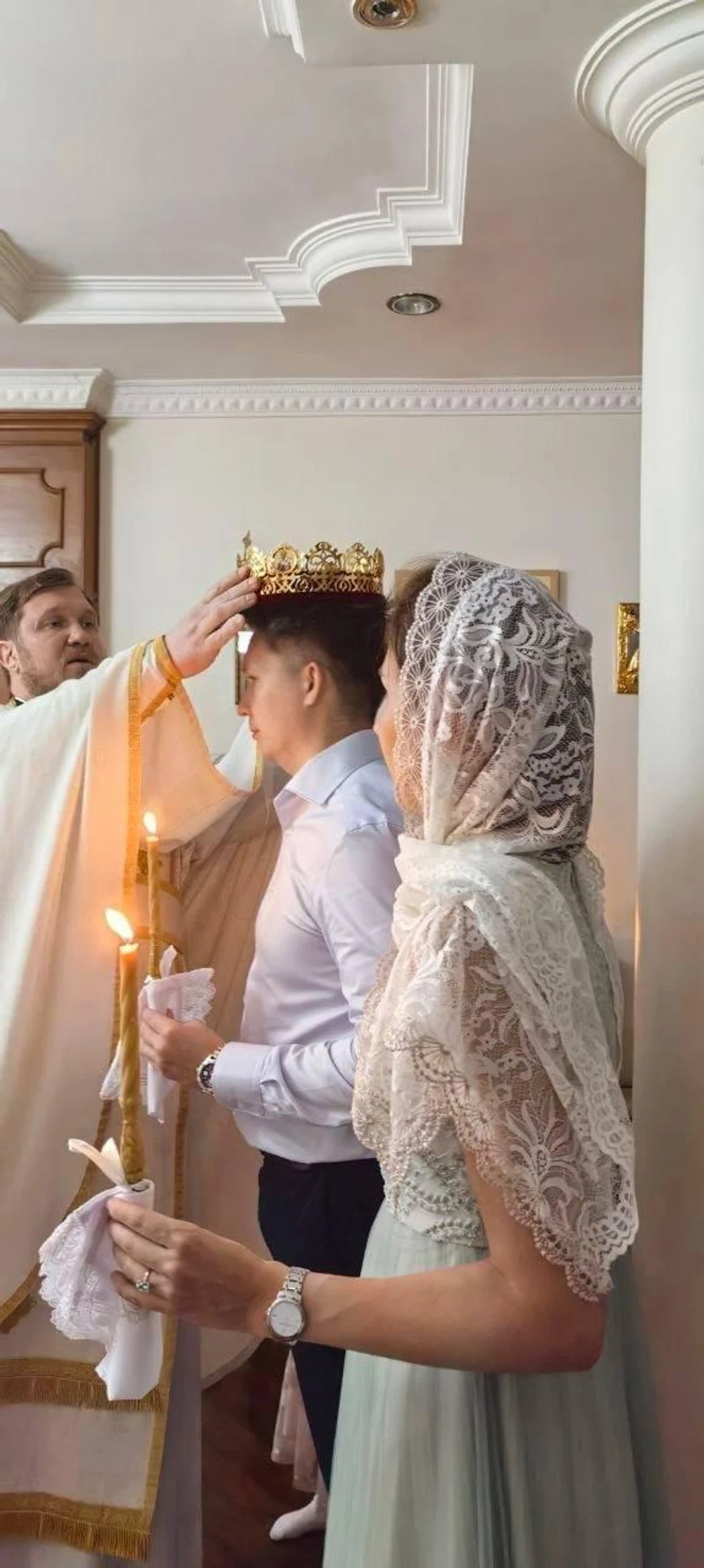 Первое венчание в нашем Храме!